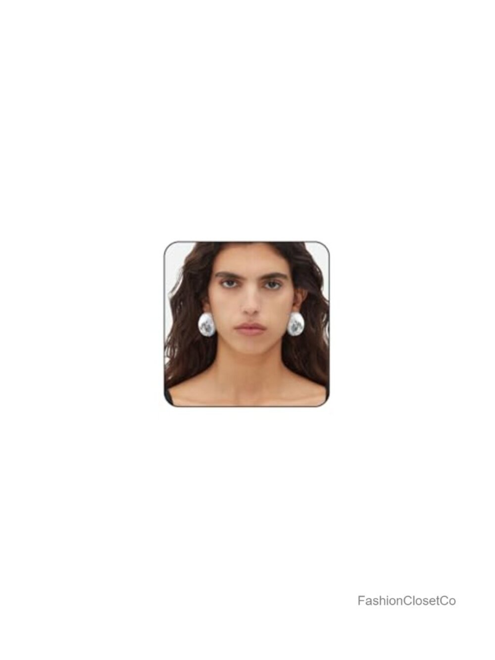 Chunky Half Hoop Earrings Big Bold Statement Lightweight Alloy Steel